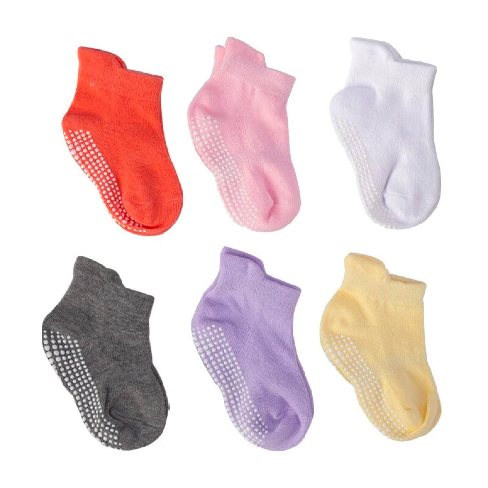 6 paar anti-slip babysokken