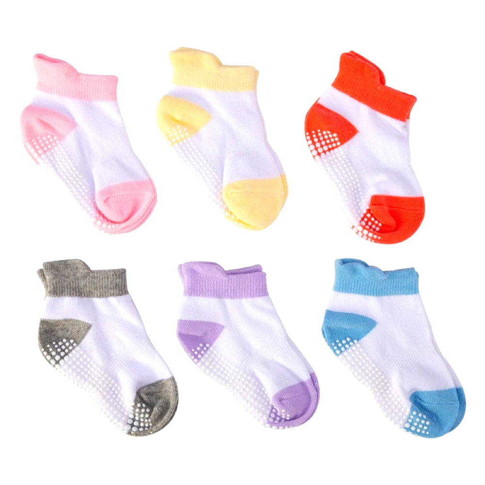 6 paar anti-slip babysokken