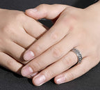 Ring met kettingontwerp