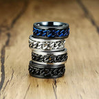 Ring met kettingontwerp