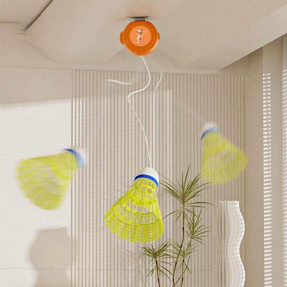 Indoor badmintontrainer voor solo training