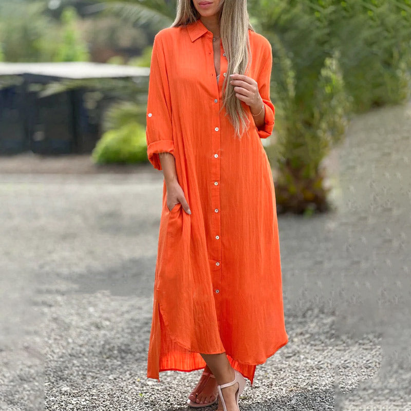Luchtige polo-shirtjurk dames