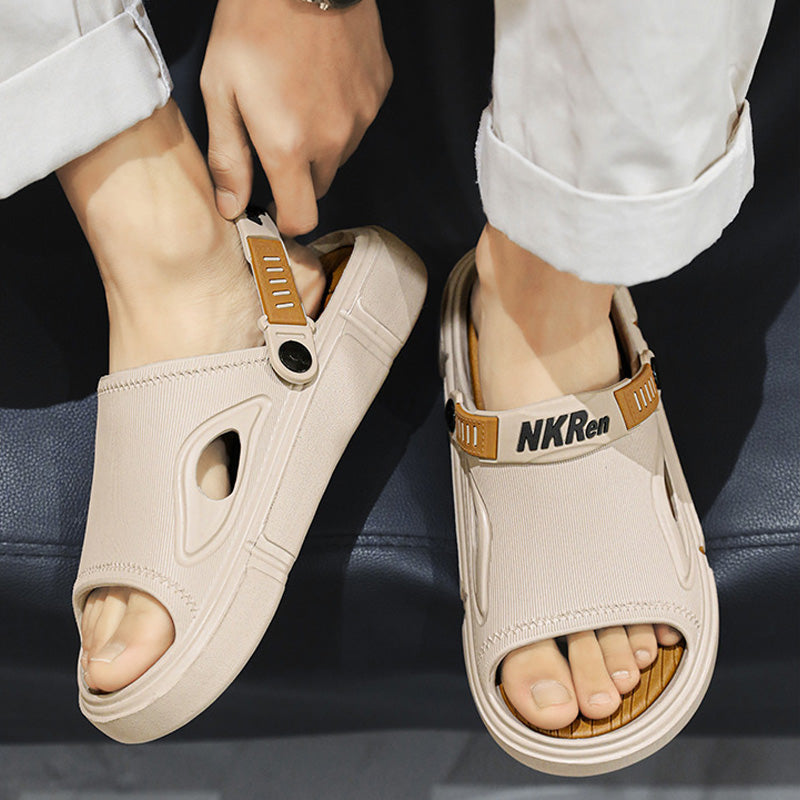 Antislip heren strandsandalen