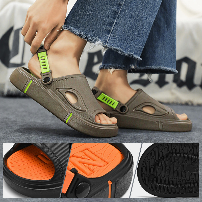 Antislip heren strandsandalen