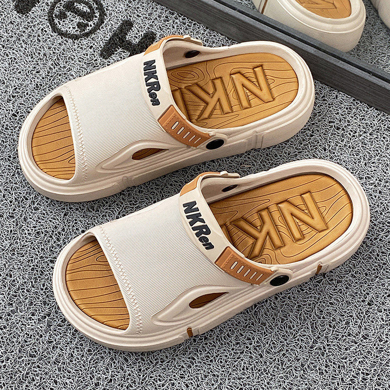 Antislip heren strandsandalen
