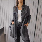 Faux denim overhemd — afbeelding 18