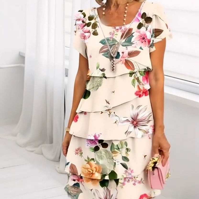 Bloemen waterval zomerjurk — afbeelding 22