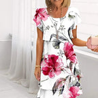 Bloemen waterval zomerjurk
