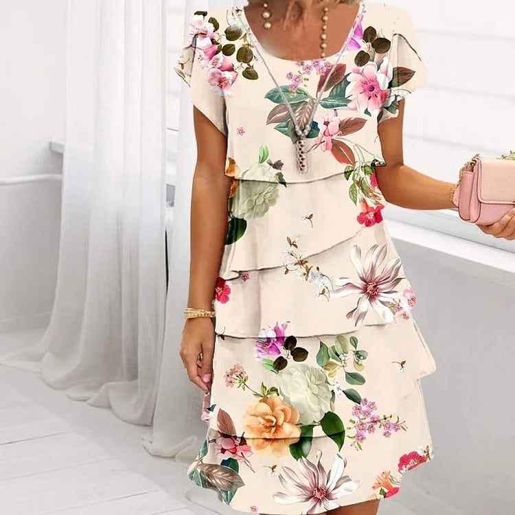 Bloemen waterval zomerjurk — afbeelding 7