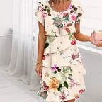 Bloemen waterval zomerjurk