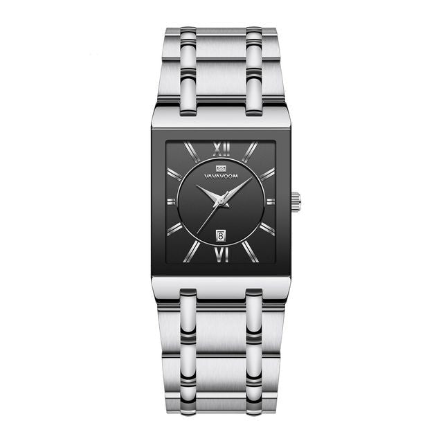 Vierkant horloge in goudkleur — afbeelding 9