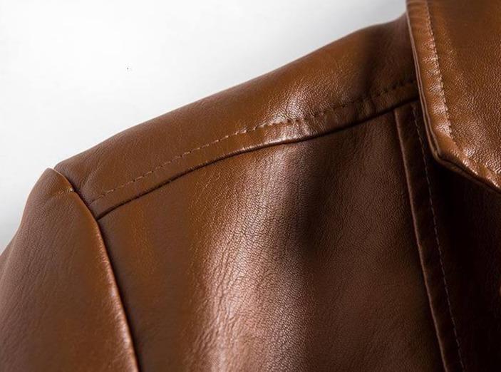 Heren leren blazer