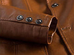 Heren leren blazer