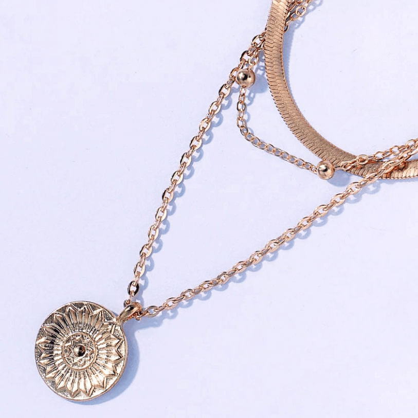 Meerlaagse chokerketting Zonneschijn