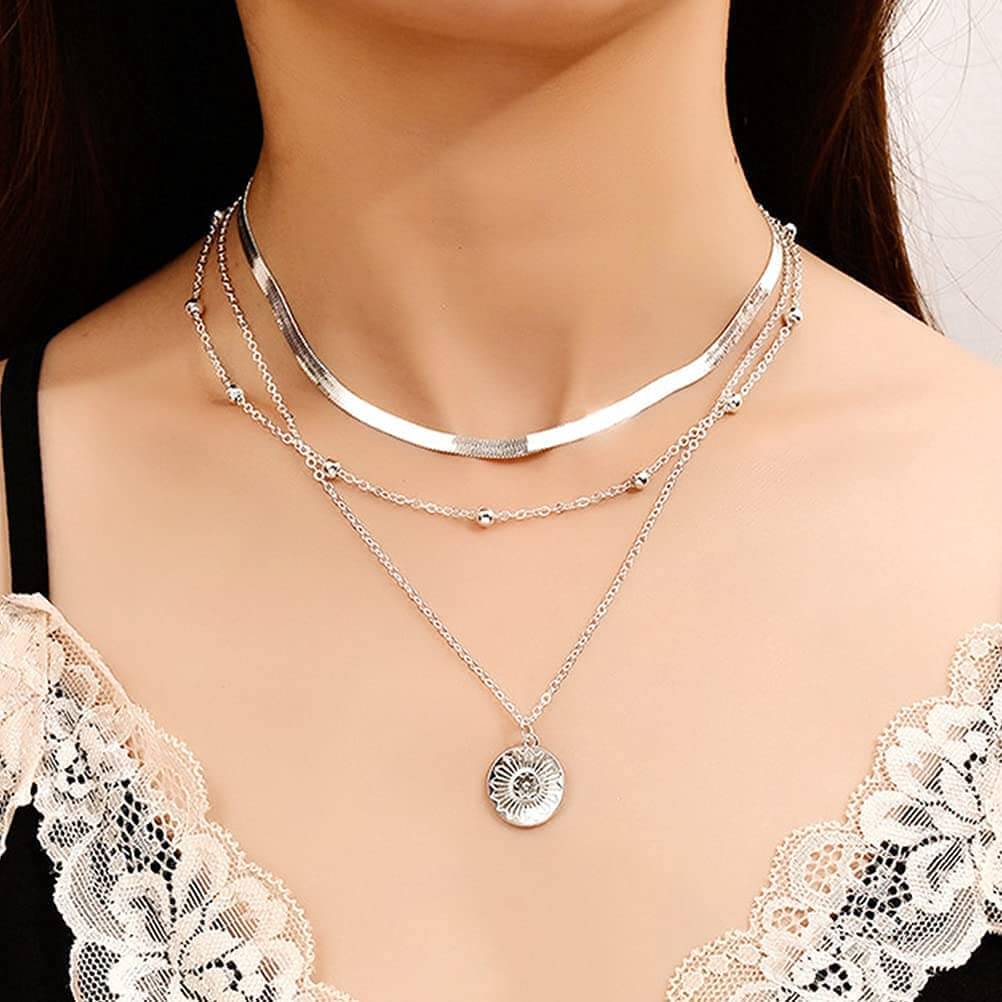 Meerlaagse chokerketting Zonneschijn