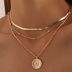 Meerlaagse chokerketting Zonneschijn