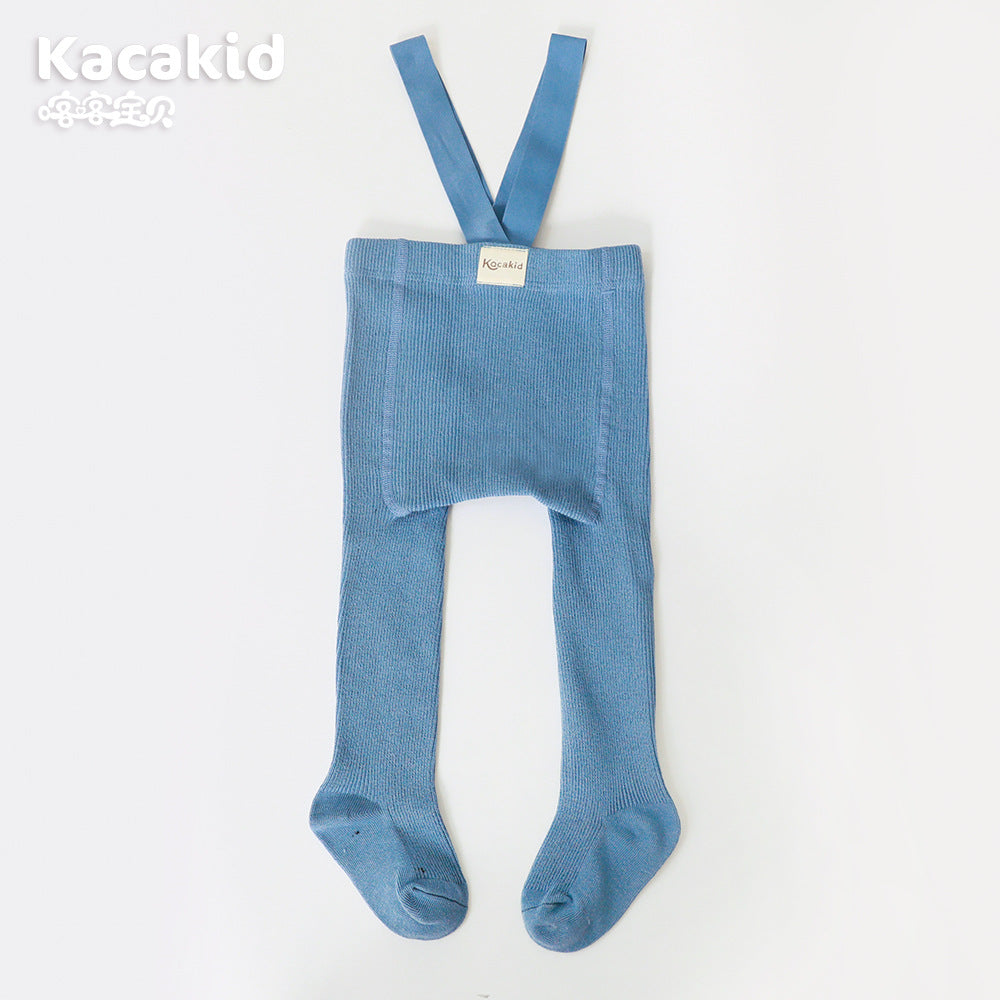 Baby meisjes en jongens knit broekje met hoge taille