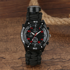 Overlevingshorloge in militaire stijl