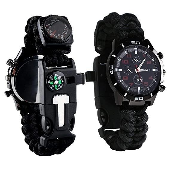 Overlevingshorloge in militaire stijl