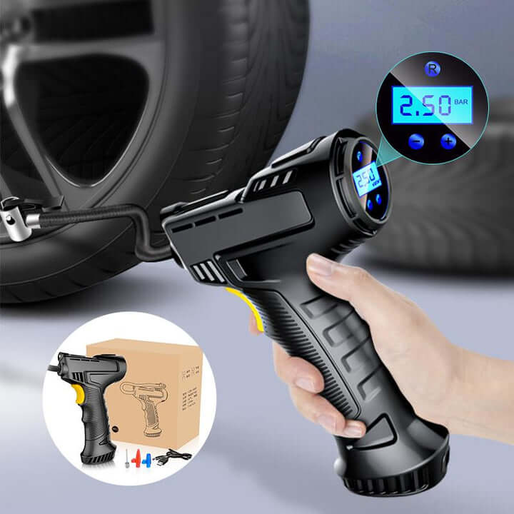 Tire pump – draadloze bandenpomp (max. 10 bar) – vermogen: 120W