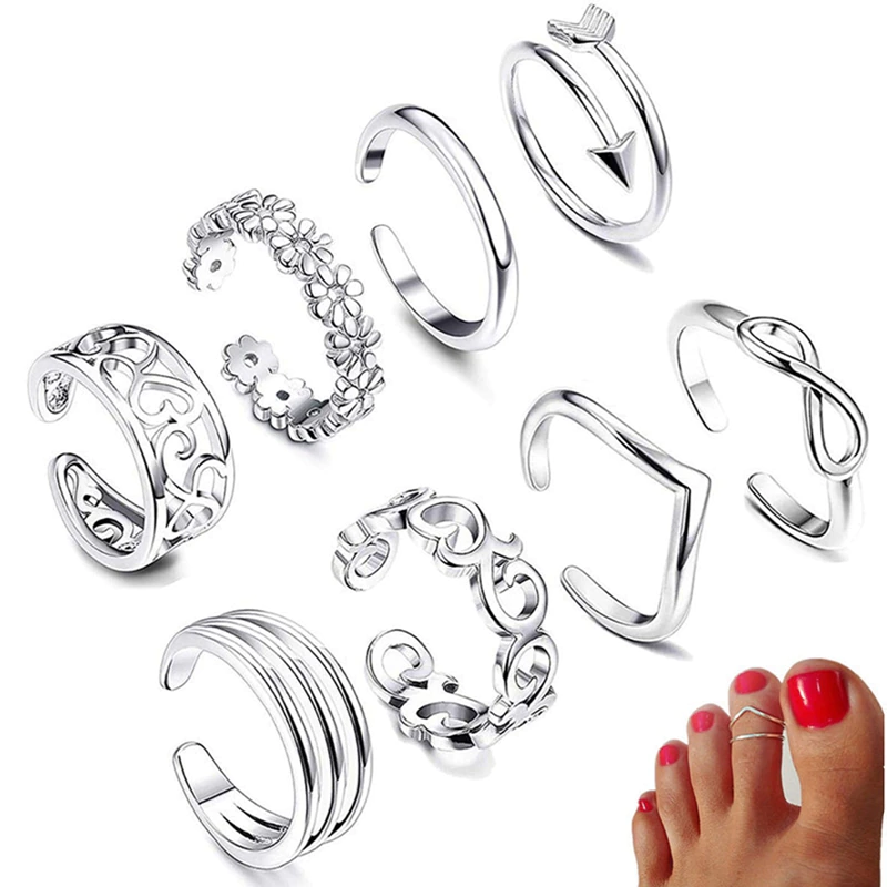 Madeliefje teen ring
