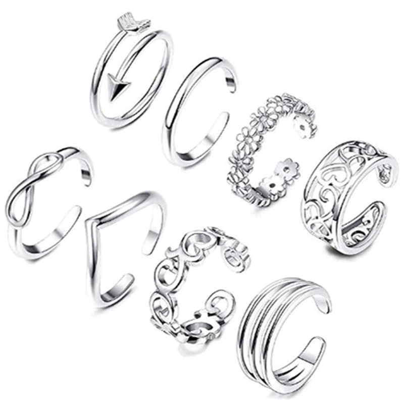 Madeliefje teen ring