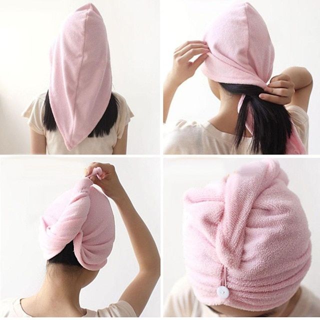 Magic wrapcap – microfiber handdoek sneldrogend haar