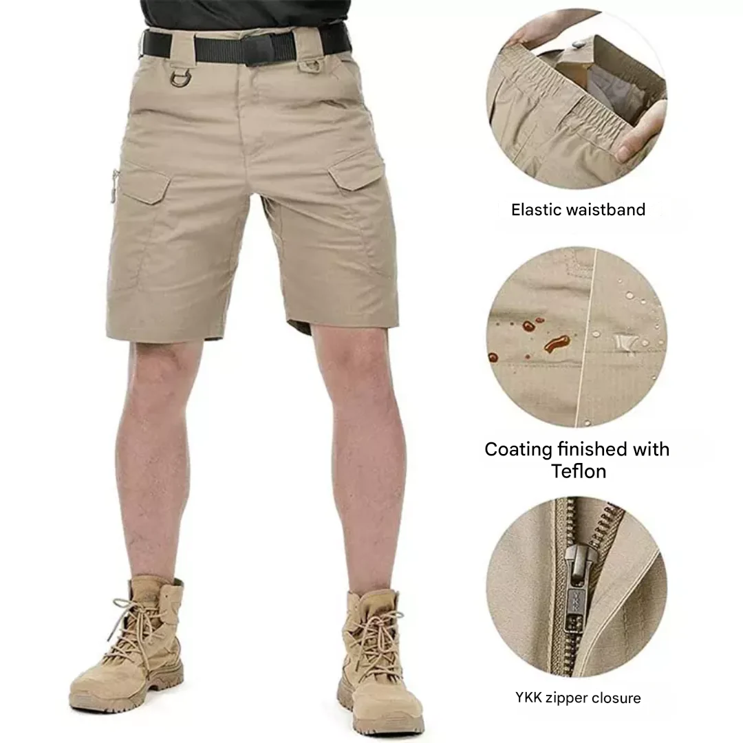 Heren outdoor shorts met 6 ritszakken
