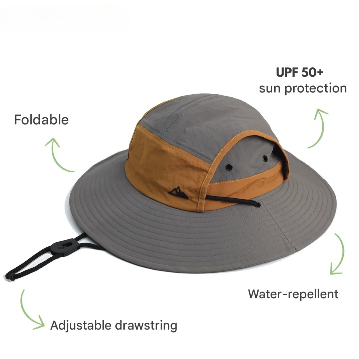 Vouwbare outdoor-zonnehoed met uv-bescherming