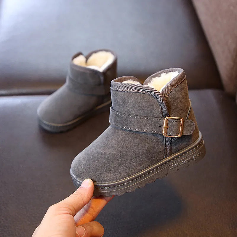 Warme winter laarzen voor jongens en meisjes – materiaal: Katoen en kunststof — afbeelding 4