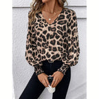 Damesblouse met luipaardprint