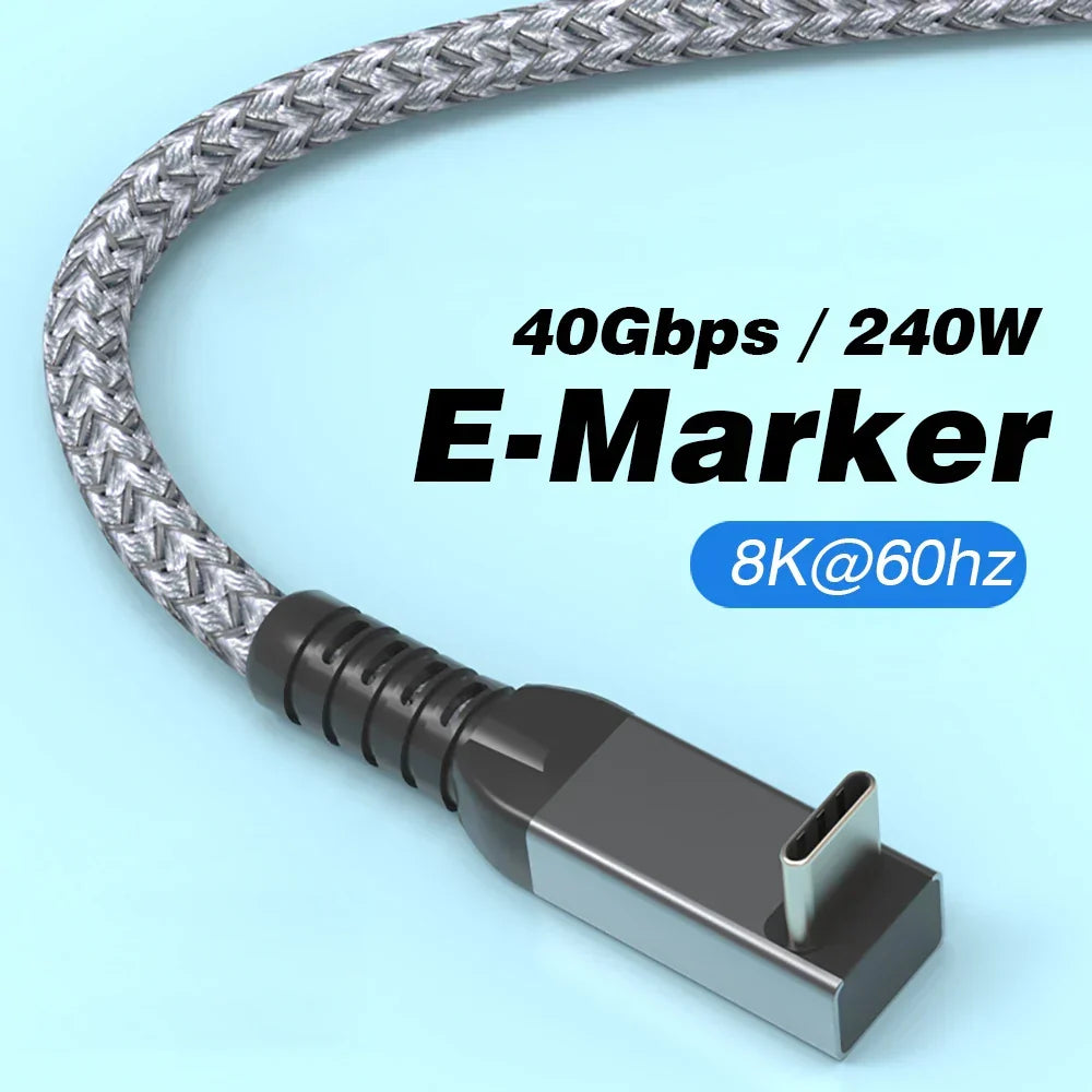 USB4 90° hoekkabel
