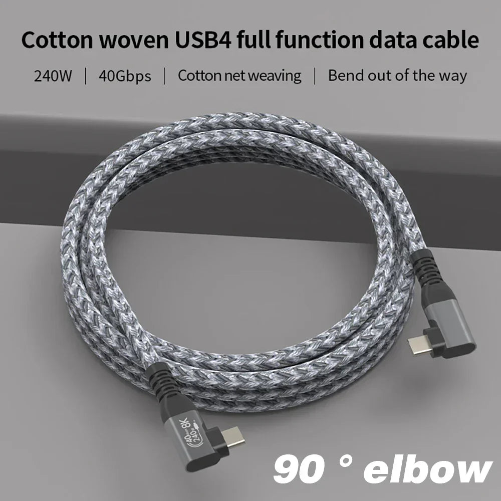 USB4 90° hoekkabel