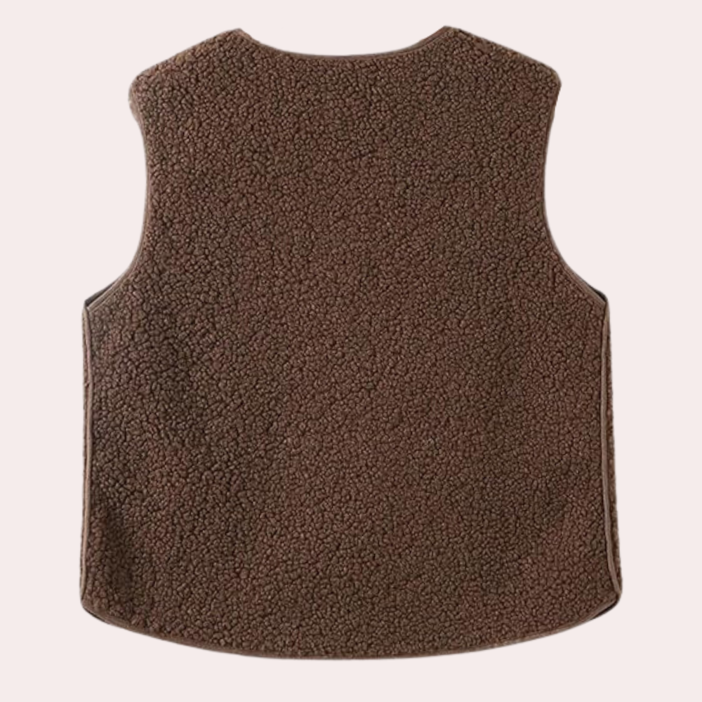Casual geknoopte damesbodywarmer