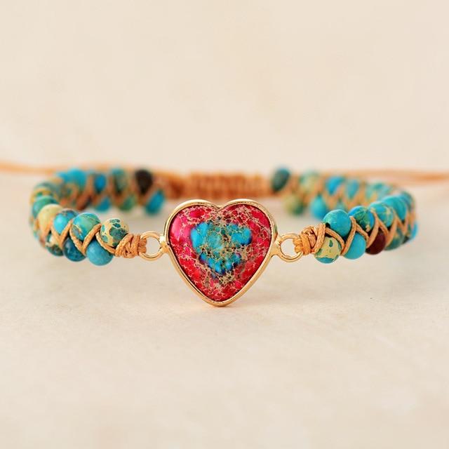 Liefdesband jaspis armband