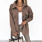 Stijlvol wol-look jack voor dames