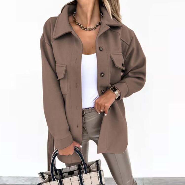 Stijlvol wol-look jack voor dames