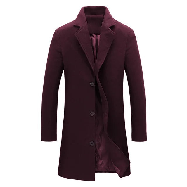 Wollen herenjas voor herfst en winter
