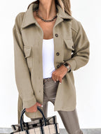 Stijlvol wol-look jack voor dames