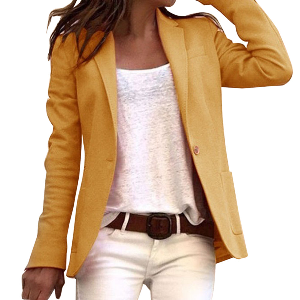 Lichte dames blazer met reverskraag