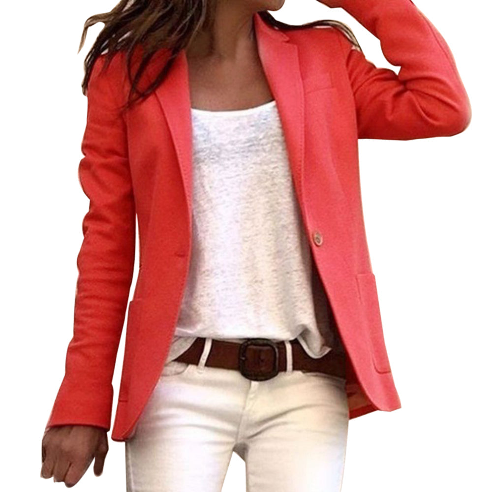 Lichte dames blazer met reverskraag