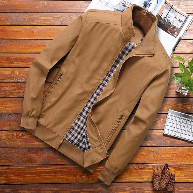 Heren casual windbreaker – tommy zomerjas met kraag