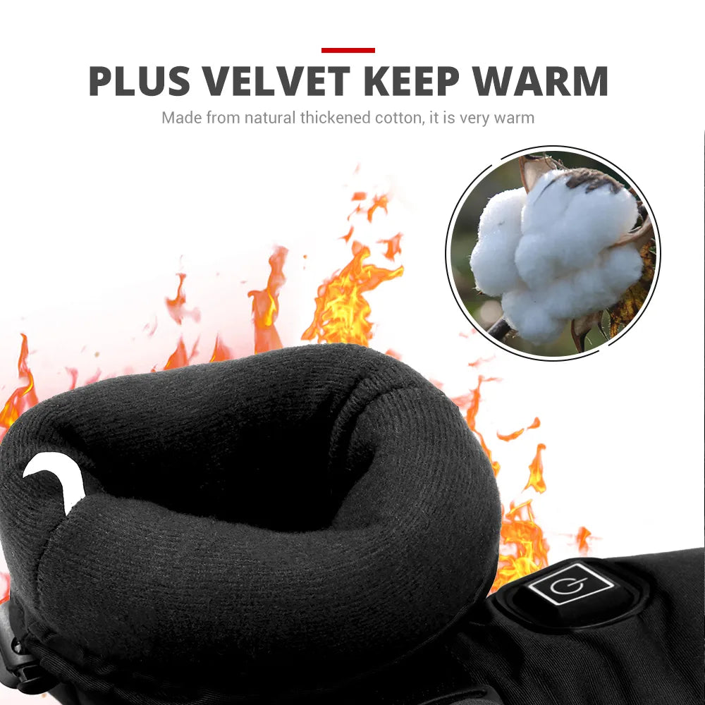 Verwarmde hanschoenen met antislip grip