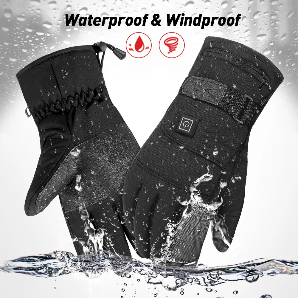 Verwarmde hanschoenen met antislip grip