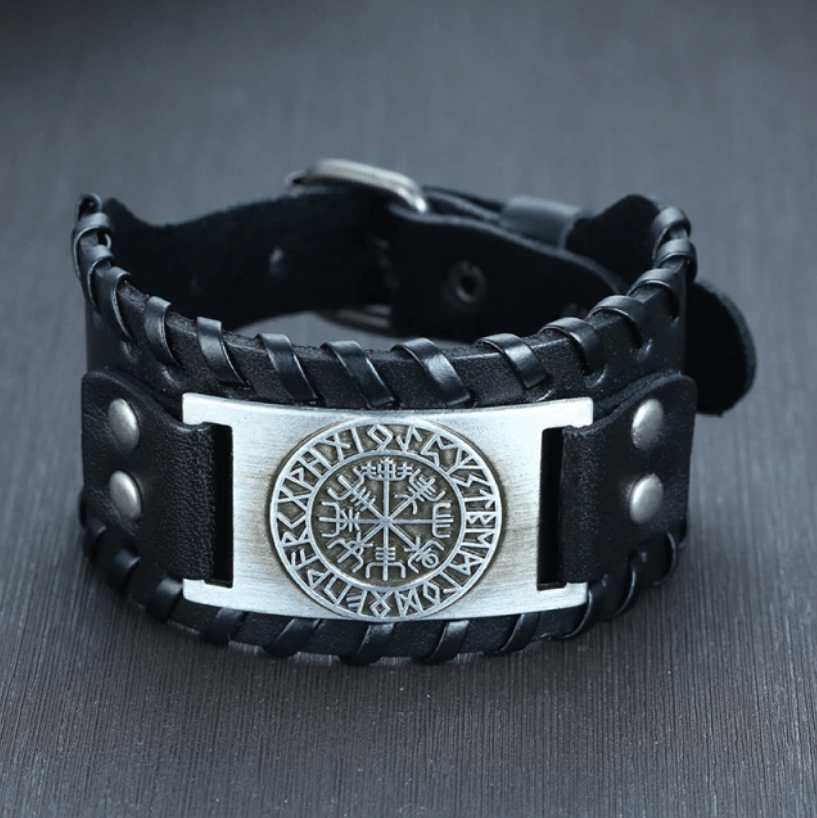 Viking leren armband