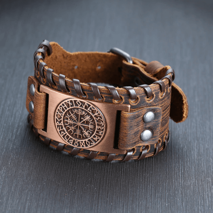Viking leren armband