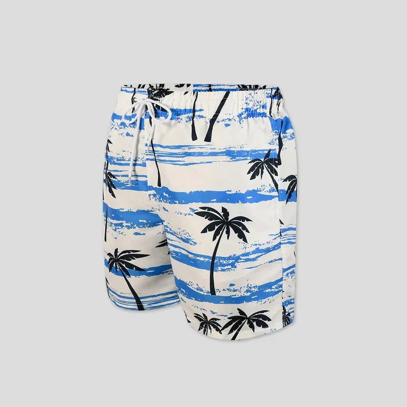 Luchtige zomer shorts met palmprint voor heren