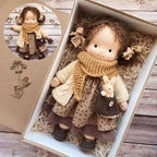 Waldorf-pop van natuurlijke materialen – 30 cm groot