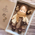 Waldorf-pop van natuurlijke materialen – 30 cm groot