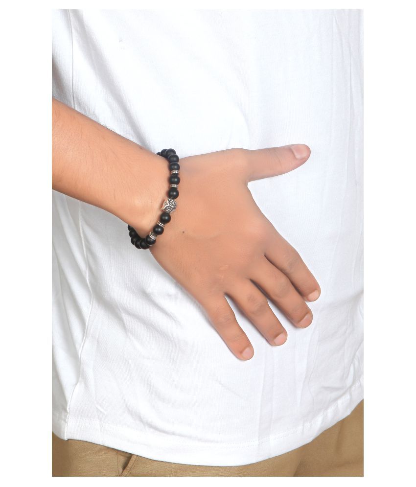 Bedelarmband met natuurstenen en uil